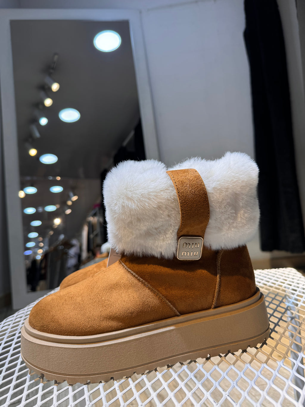 Botas Peluche Mujer