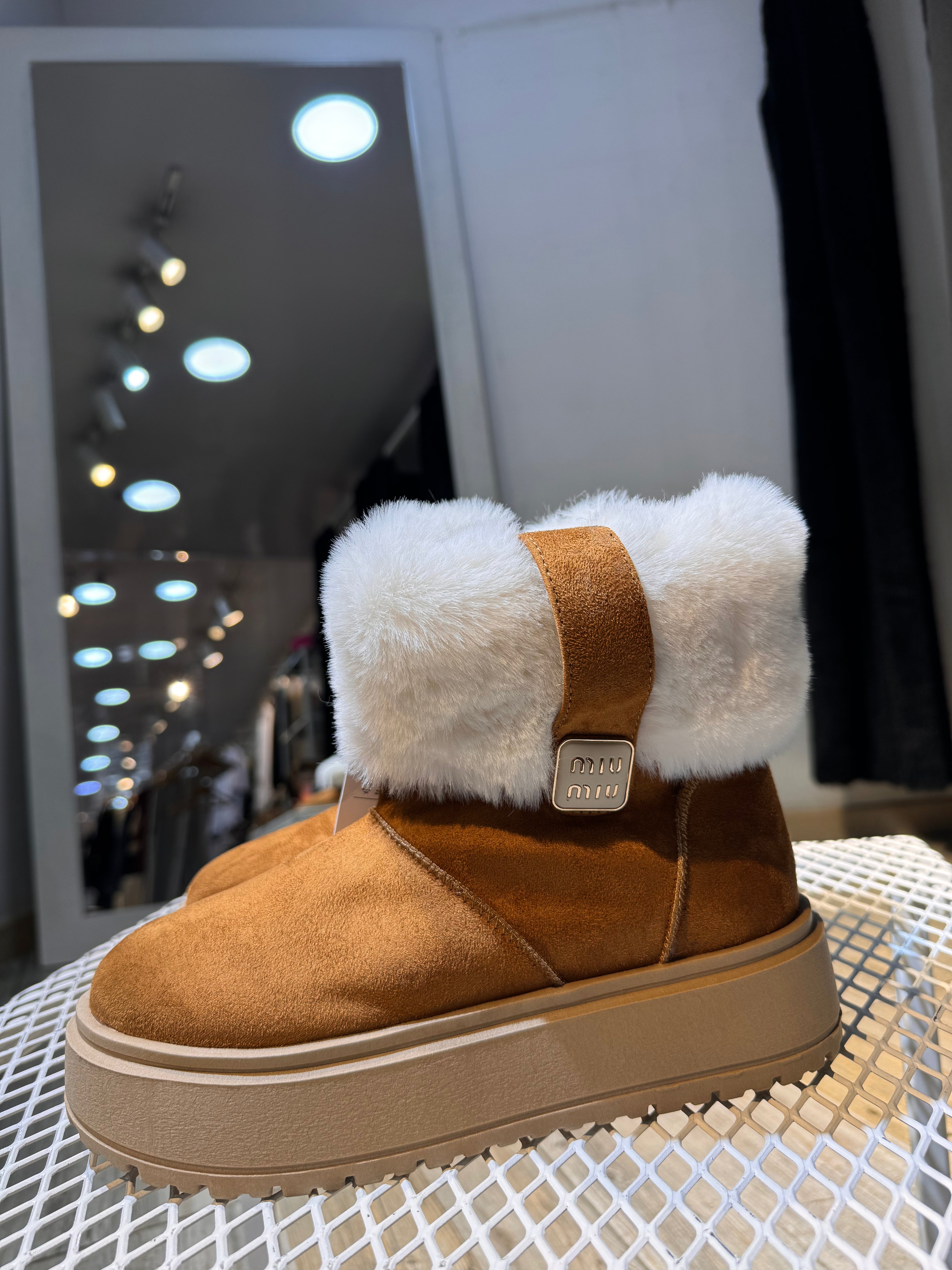 Botas Peluche Mujer